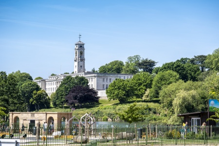 Trent Building from Highfields Park