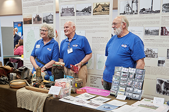 Stall holders at the Nottinghamshire History and Archaeology Festival