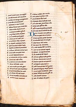 Page from Robert of Greatham, Miroir