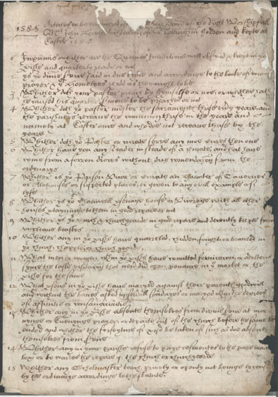 Articles, 1585 (AN/V 376/1)