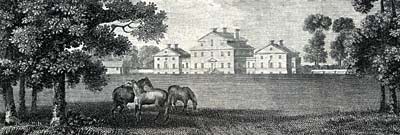 Illustration of Serlby Hall in 1796