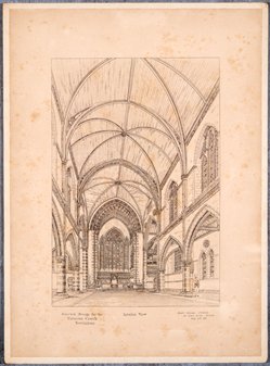 Design for the new High Pavement Chapel, 1873 (Hi P 14/5)