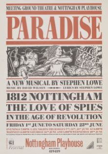 Poster for 'Paradise: A New Musical by Stephen Lowe'