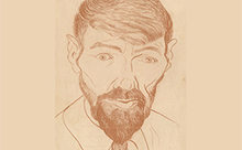 DH Lawrence self-portrait