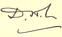 D H Lawrence's signature