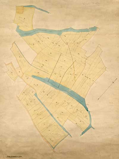 Plan of the West Field, 1820, and plan of the West Field, 1906