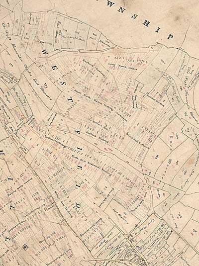 Plan of the West Field, 1820, and plan of the West Field, 1906