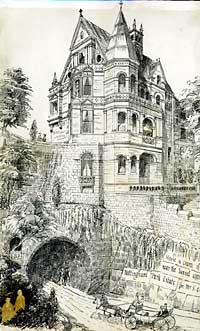 Drawing of the tunnel by T C Hine