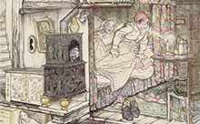 Illustration by Arthur Rackham from 'Hans Christian Andersen's Fairy Tales', from Derek Hudson, 'Arthur Rackham. His Life and Work' (London: Heinemann, 1960) p.135