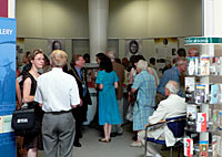 Photograph taken at the private view for the Laxton exhibition