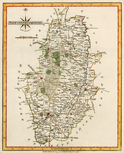Bre 20 - County map of Nottinghamshire