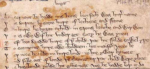 Fragment of the Life of St Bridget (WLC/LM/38)
