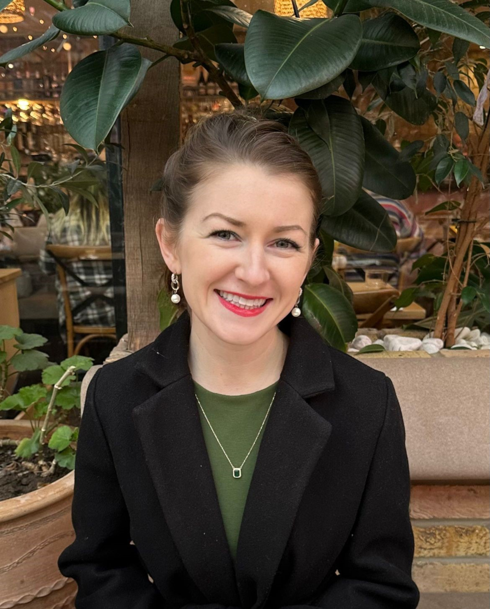 Head and shoulders portrait of Francesca Satchwell