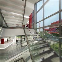 Interior view of the new Institute of Mental Health