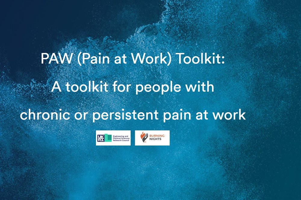 PAW (Pain at Work) Toolkit: A toolkit for people with chronic or persistent pain at work