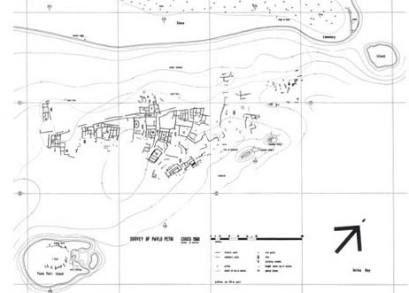 Plan of the Pavlopetri site in 1968