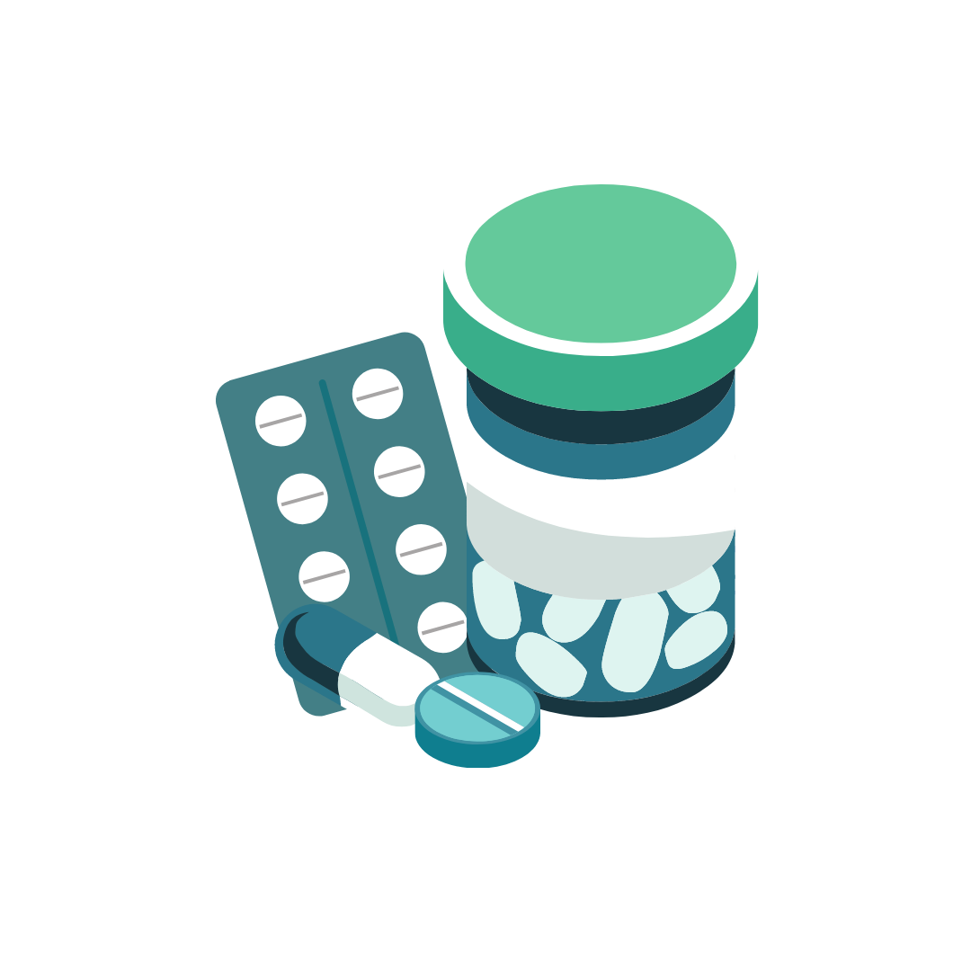 Illustration of tablets -no-background