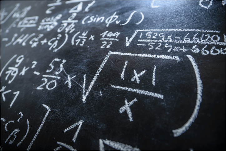 Maths blackboard - iStock-467782423