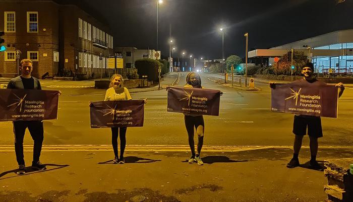 students with meningitis posters