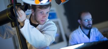 Working with lab equipment