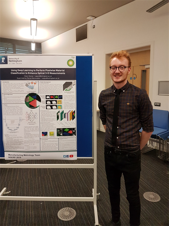Owen Davies and Petros Stavroulakis won one of the four “BP 1st class research” poster awards