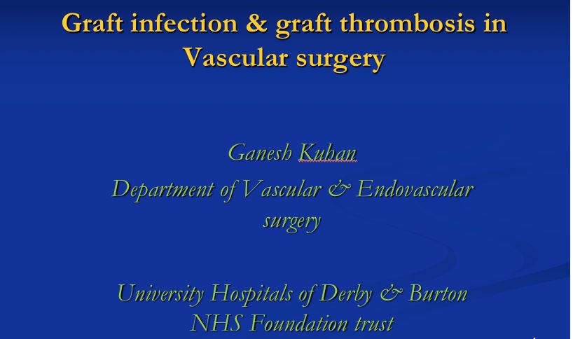 Graft infection