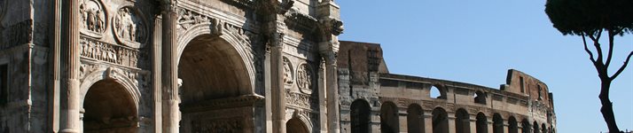 Arch of Constantine and Colosseum, Rome