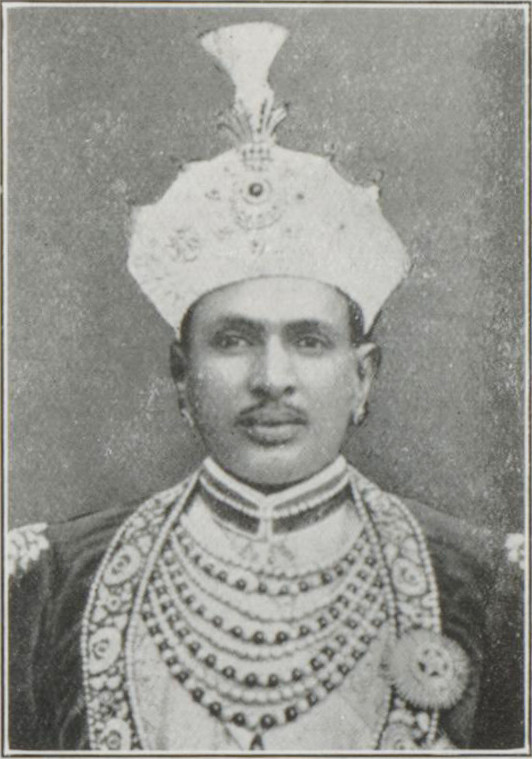 Photograph of Sir Jai Singh Prabhakar, Maharaja of Alwar, from the published biographical guide to delegates at the second session of the Round Table Conference, 1931