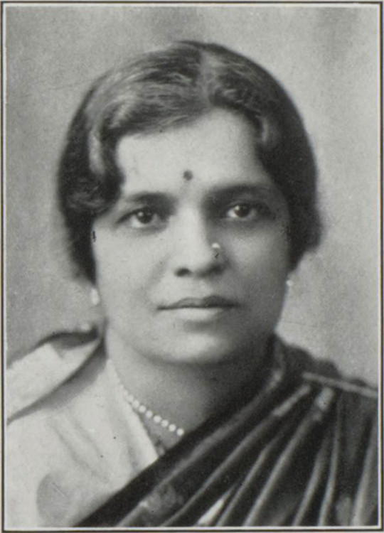 Photograph of Radhabai Subbarayan, from the published biographical guide to delegates at the second session of the Round Table Conference, 1931