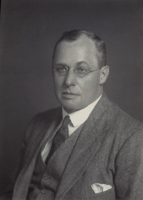 Monochrome photograph of Sir Geoffrey Latham Corbett by Walter Stoneman, 1931