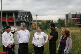 Catering staff at the G2TRC launch BBQ 2016