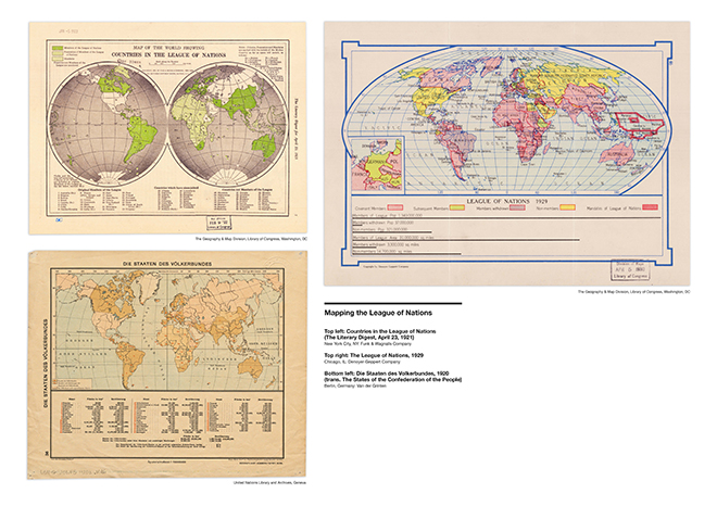 League of Nations Maps, 1920s