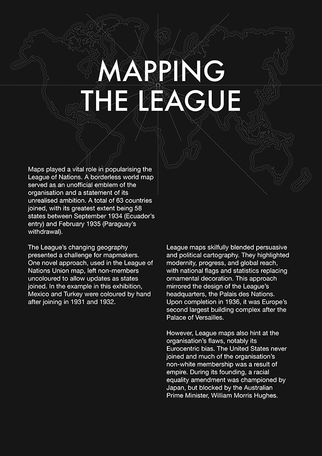 Mapping the League: Information Board