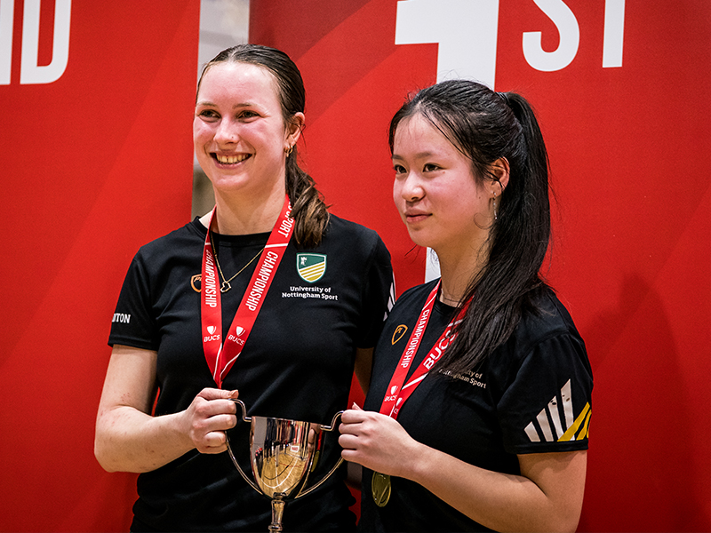 Chloe Dennis & Abi Hong - University of Nottingham - at BUCS Nationals 2026