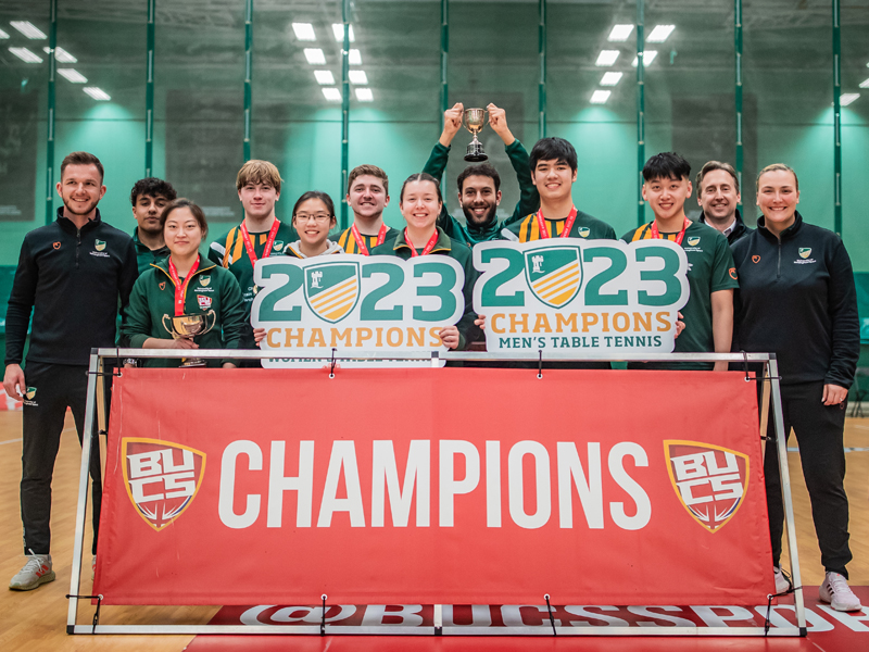University of Nottingham Table Tennis BUCS Champions 2023