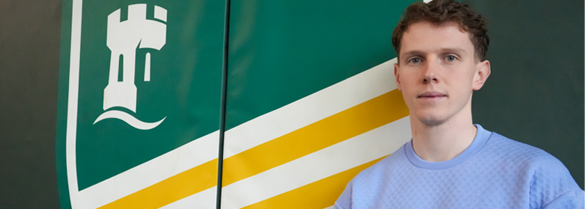 University of Nottingham sport scholar and Great Britain short track speed skater, Niall Treacy