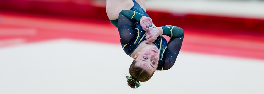 University of Nottingham athlete at the 2026 BUCS Gymnastics Championships