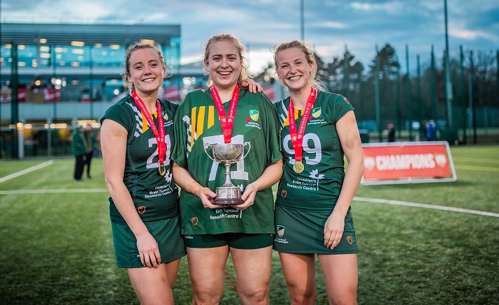 University of Nottingham students celebrating winning at BUCS Big Wednesday