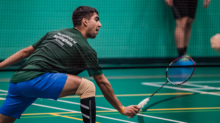 Shashwat Dalal competing for the University of Nottingham
