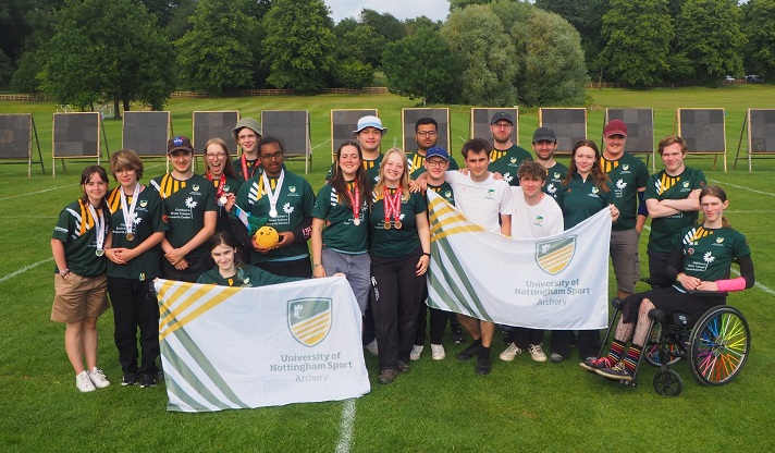 University of Nottingham Archery Club at the 2025 BUCS Outdoor Championships