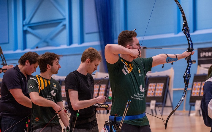 University of Nottingham at the 2025 BUCS Inddor Archery Chm