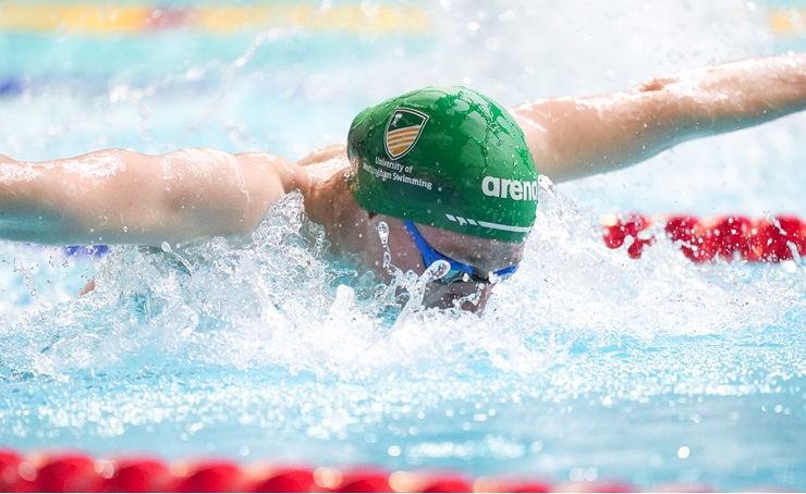 University of Nottingham swimmer at the 2025 BUCS Short Course Swimming Championships