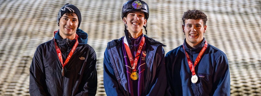 University of Nottingham student Rory Tann with his medal