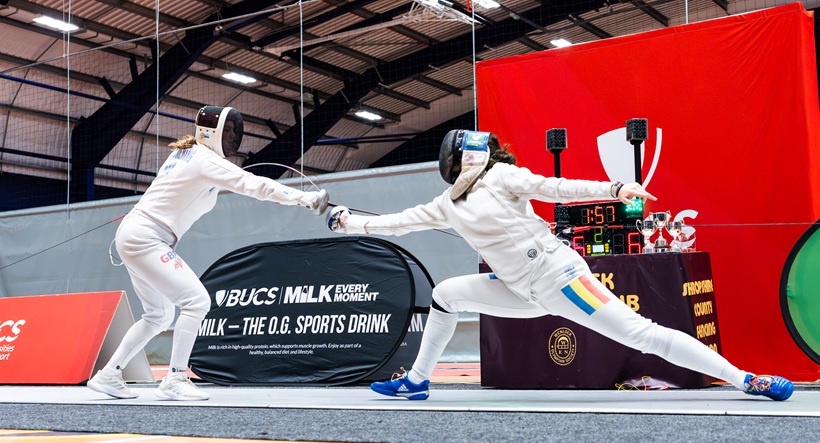 University of Nottingham Fencer at the 2026 BUCS National Championships