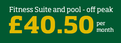 Fitness Suite and pool - off peak - £40.50 per month