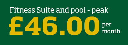 Fitness suite and pool - peak £46 per month