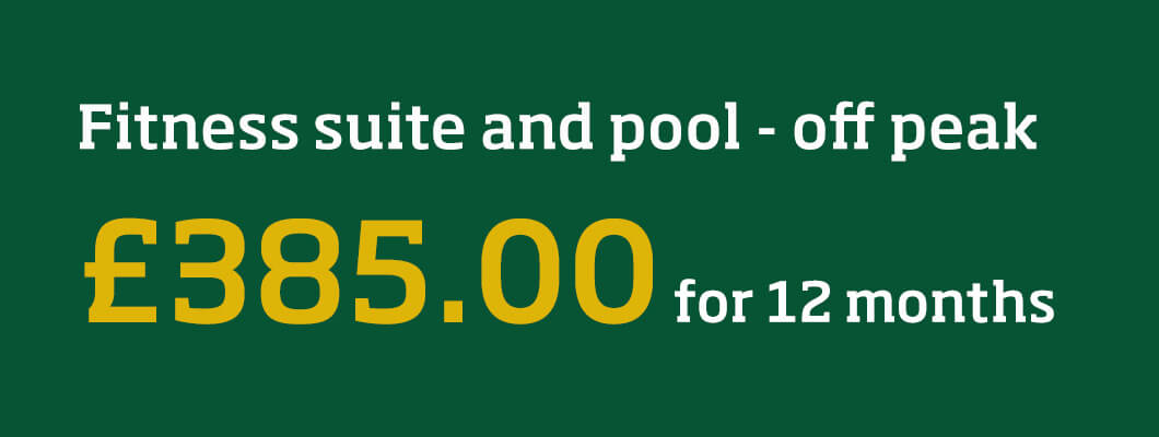 Our best value package of enjoying our fitness and pool facilities at quieter times, with 12 months for the price of 10!