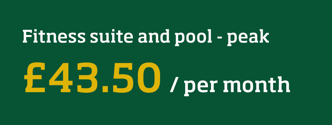 Fitness suite and pool  - peak monthly