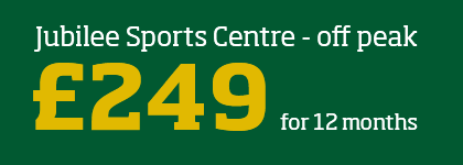 Jubilee Sports Centre - Off Peak - £249 for 12 months