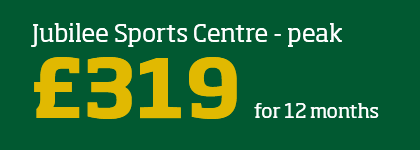 Jubilee Sports Centre - peak - £319 for 12 months